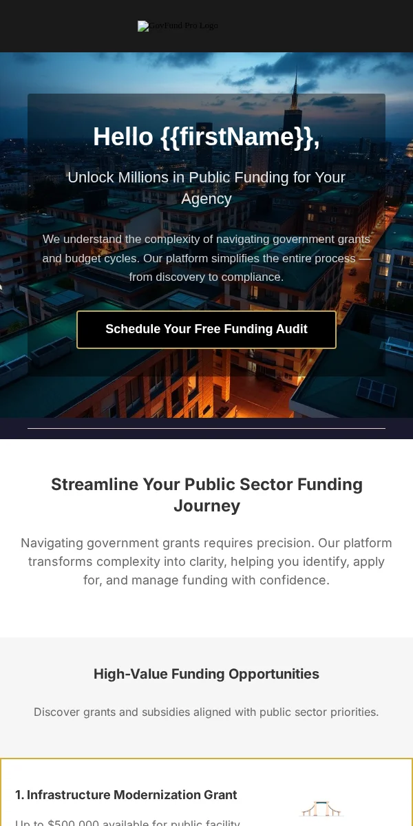 Activation Email Template for Government Public
