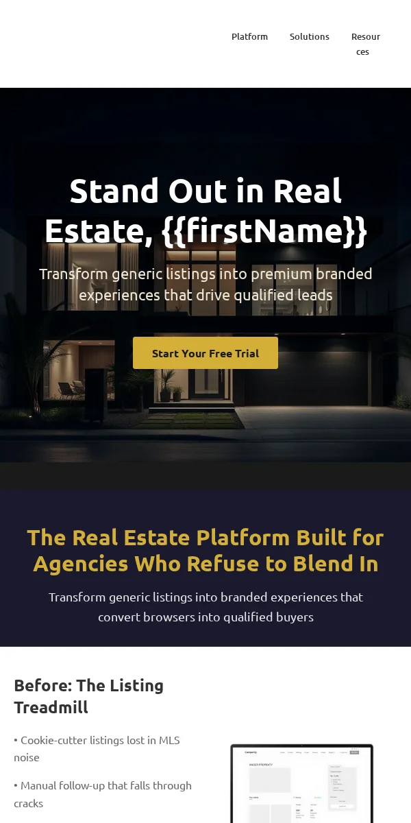 Activation Email Template for Real Estate