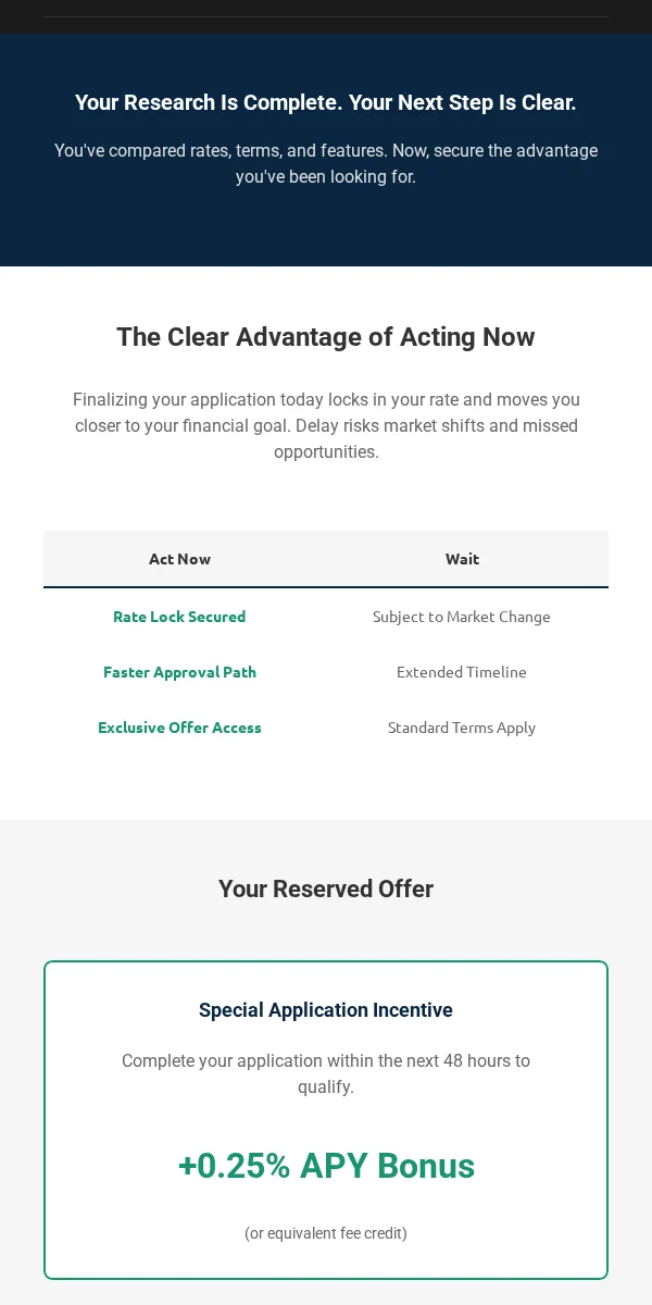 Browse Abandonment Email Template for Finance Banking