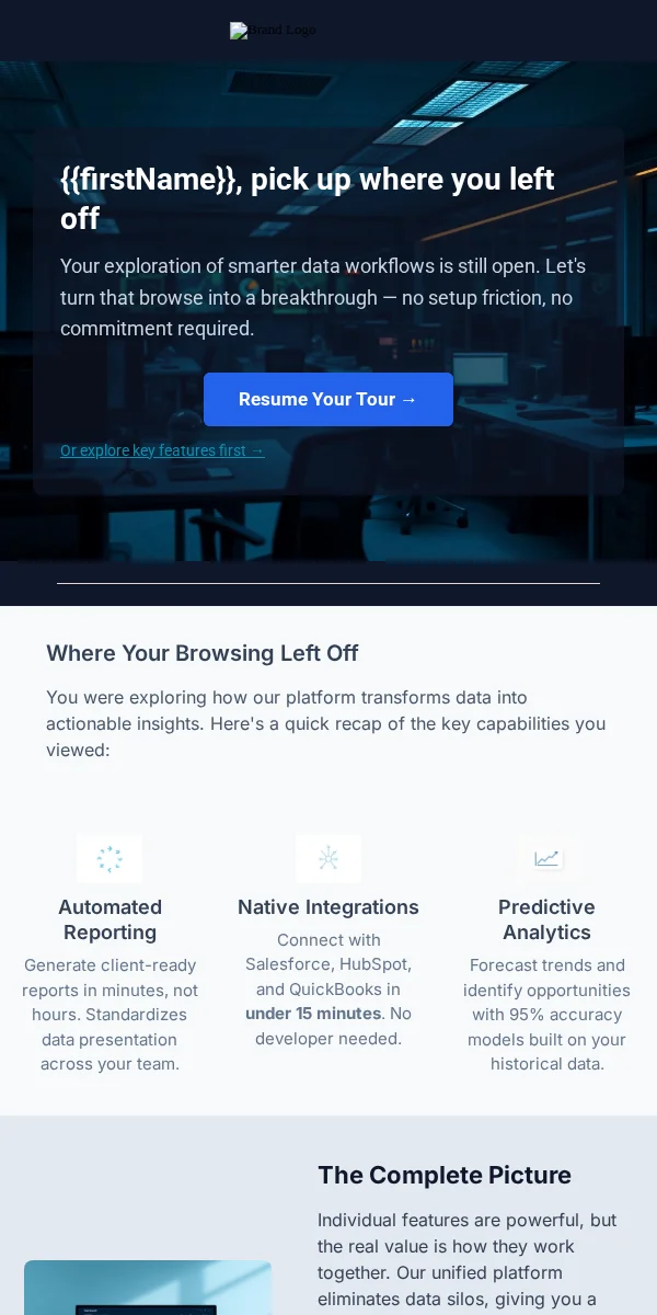 Browse Abandonment Email Template for Saas Software