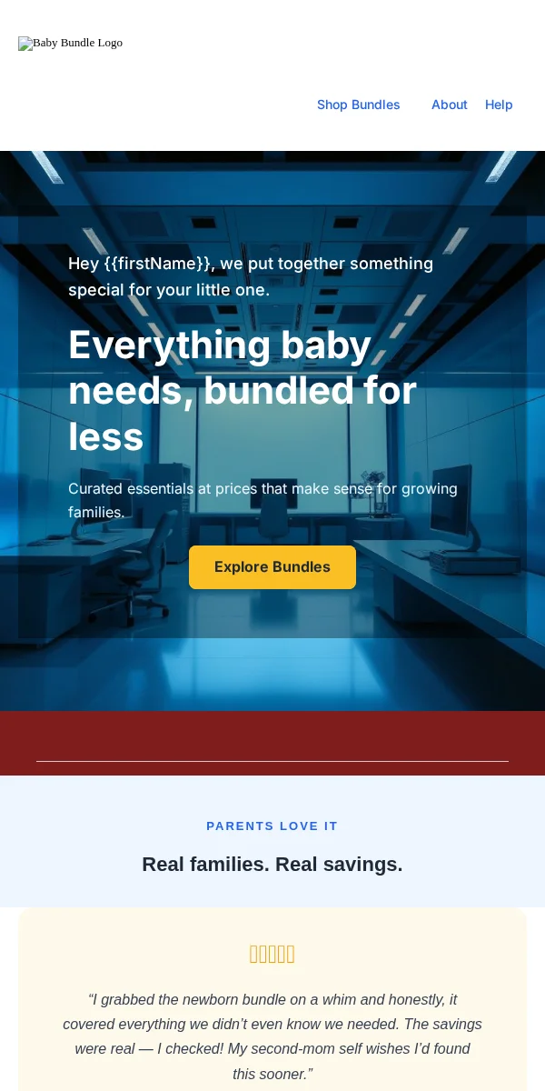 Bundle Deal Email Template for Baby Kids