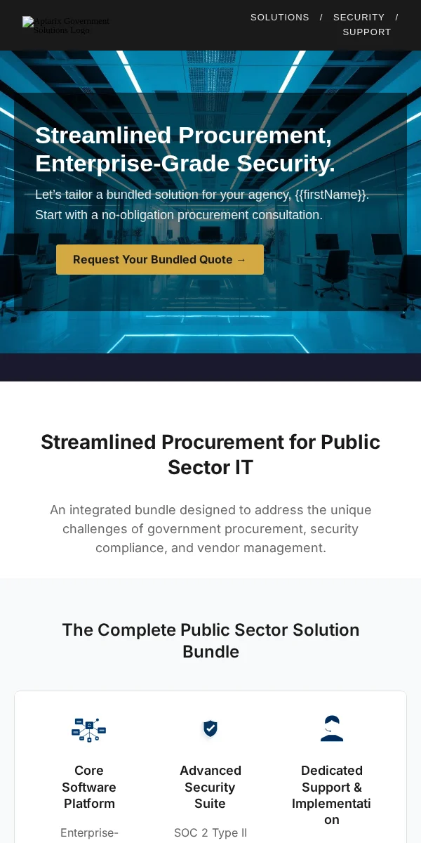 Bundle Deal Email Template for Government Public