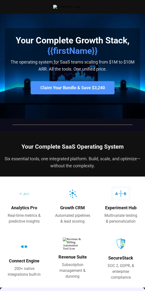 Bundle Deal Email Template for Saas Software