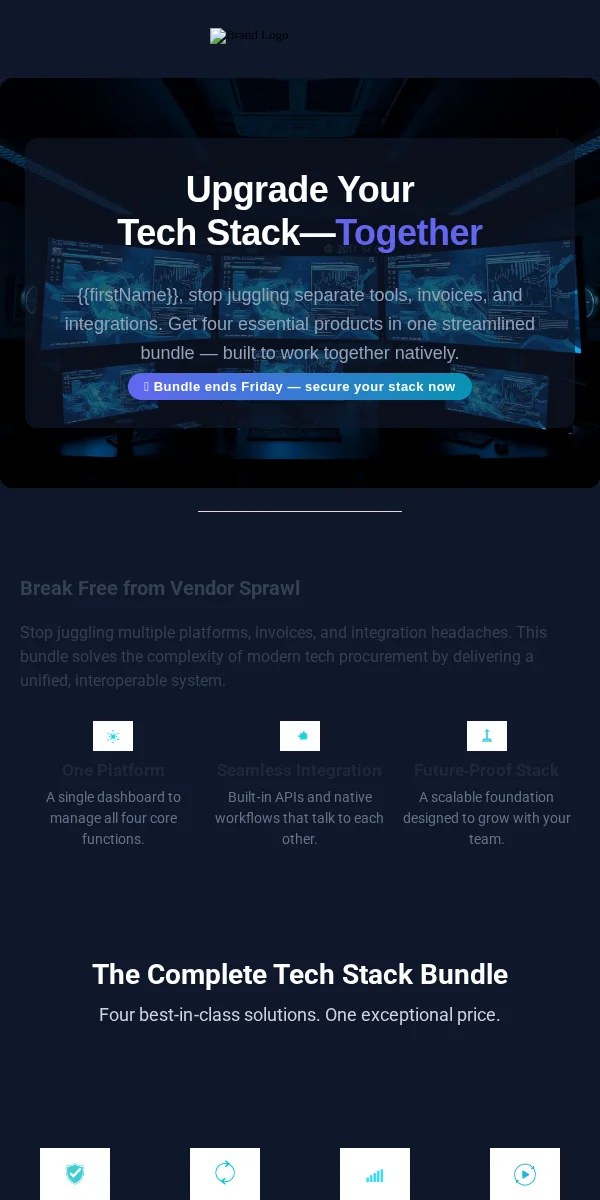 Bundle Deal Email Template for Technology
