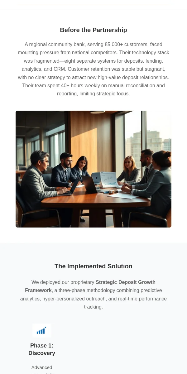 case study email template for financial services