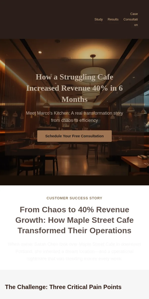 Case Study Email Template for Food Beverage