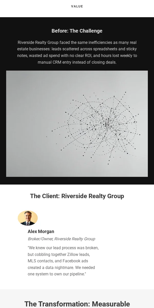 case study email template for real estate