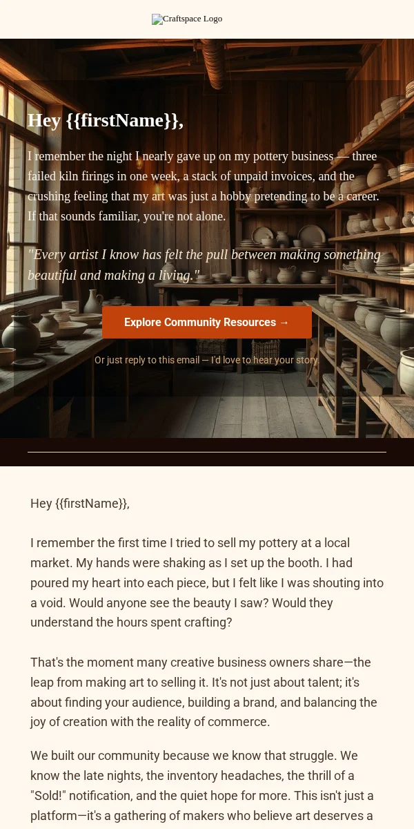 Ceo Letter Email Template for Arts Crafts