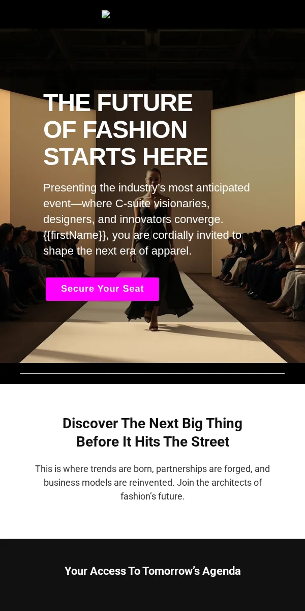 Conference Email Template for Apparel Fashion