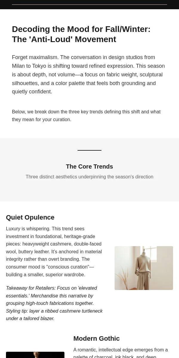 content digest email template for fashion brands