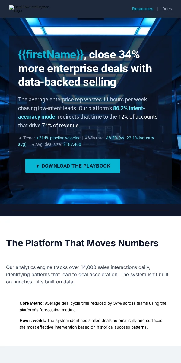 educational content email template for SaaS companies