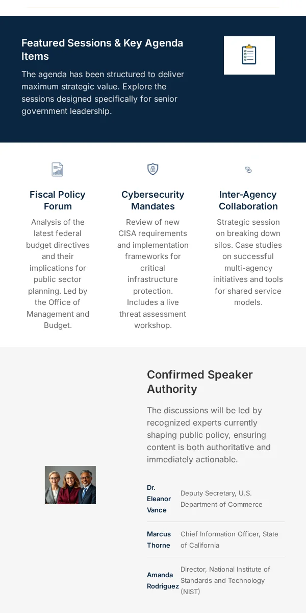 Event Invitation Email Template for Government Public