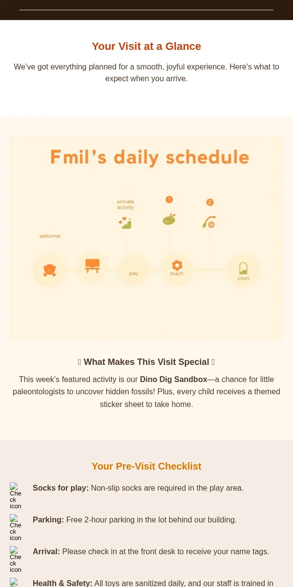 Event Reminder Email Template for Baby Kids