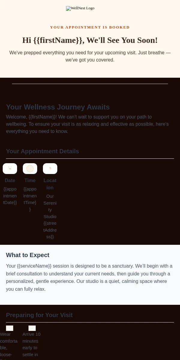 Event Reminder Email Template for Health Wellness