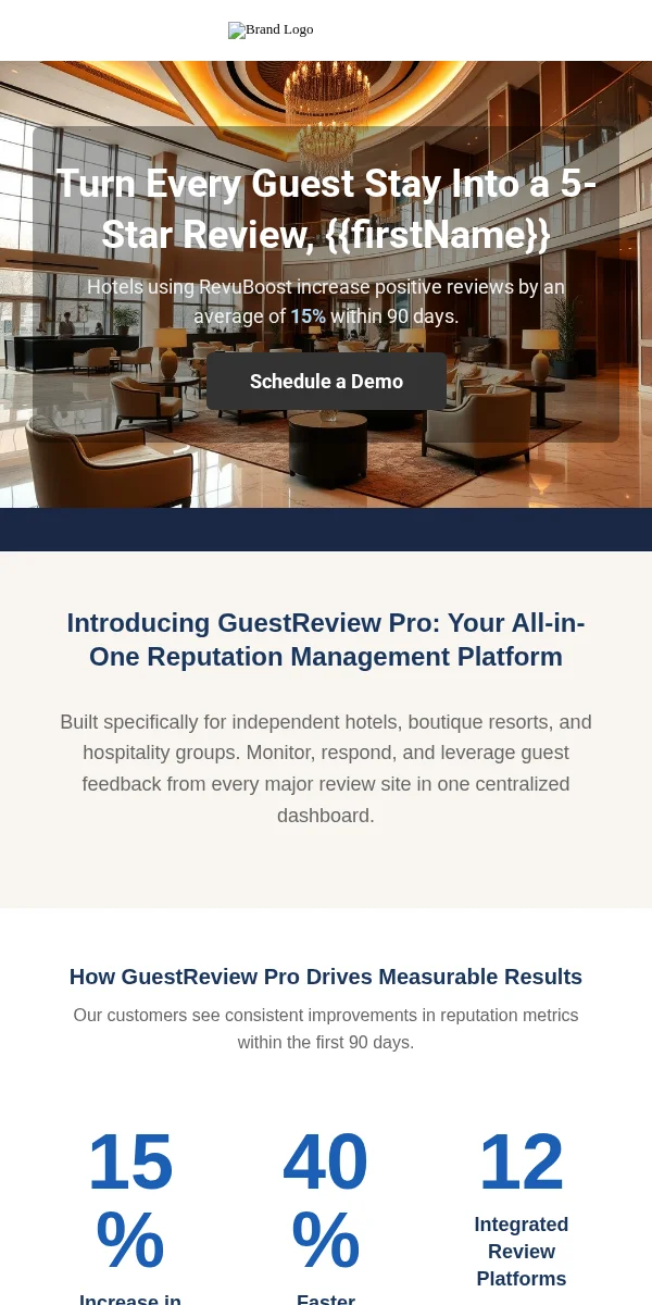 Feature Announcement Email Template for Travel Hospitality