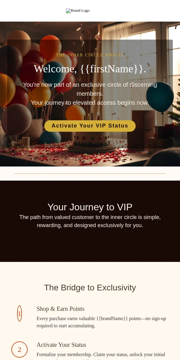 Loyalty Program Email Template for Apparel Fashion