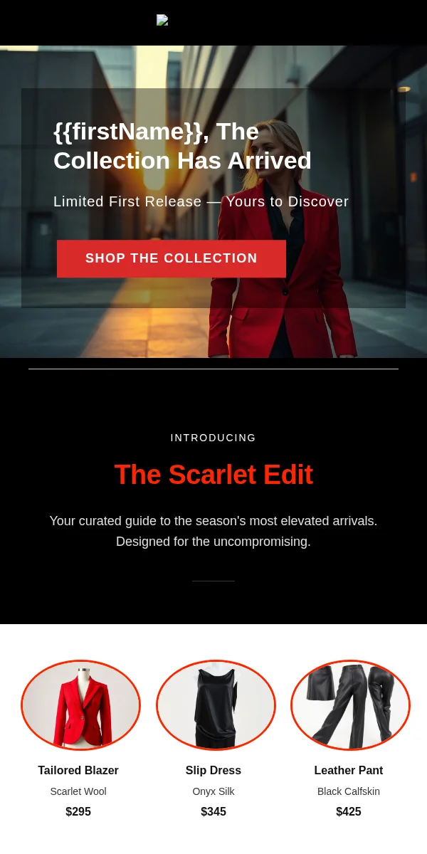 new arrival email template for fashion brands