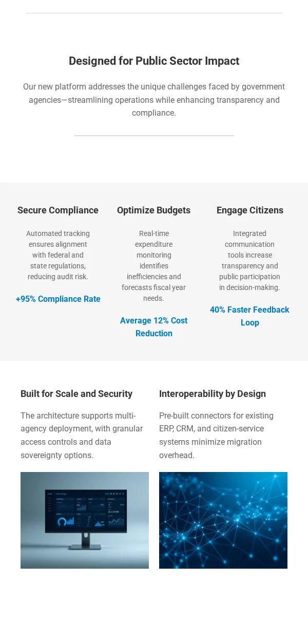 new arrival email template for government agencies
