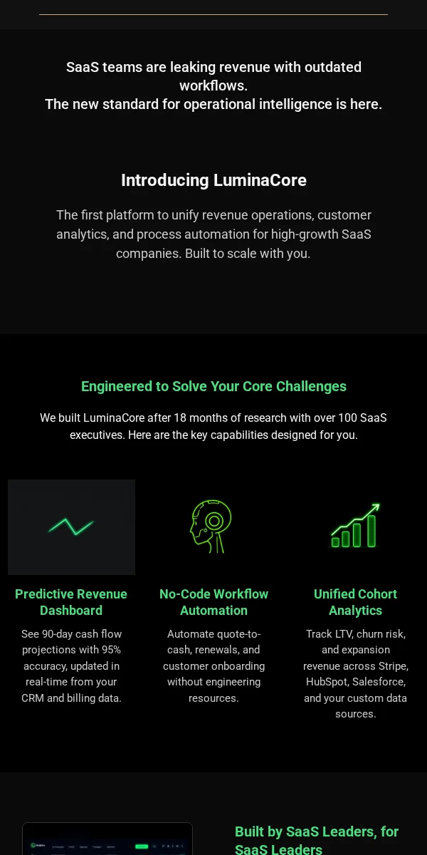 new arrival email template for SaaS companies