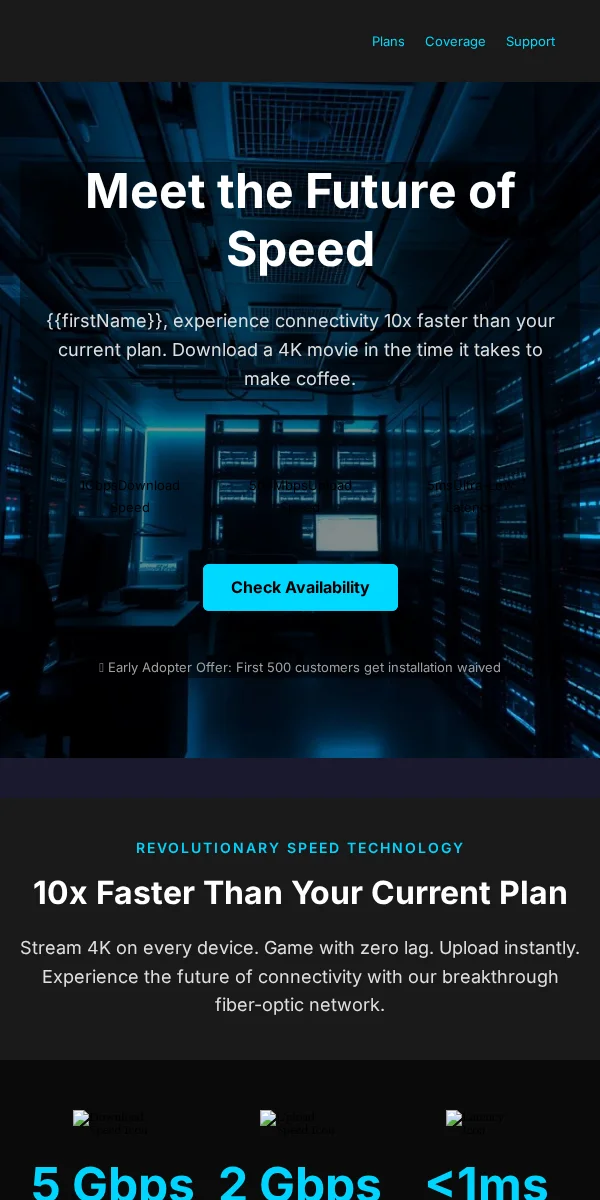 New Arrival Email Template for Telecommunications