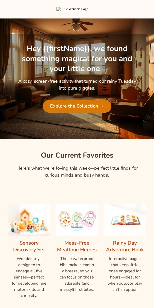 Newsletter Email Template for Baby Kids