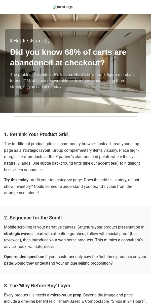 Newsletter Email Template for Ecommerce Retail