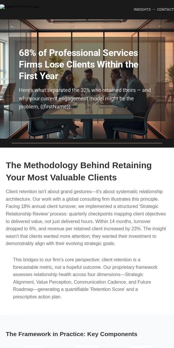 Newsletter Email Template for Professional Services