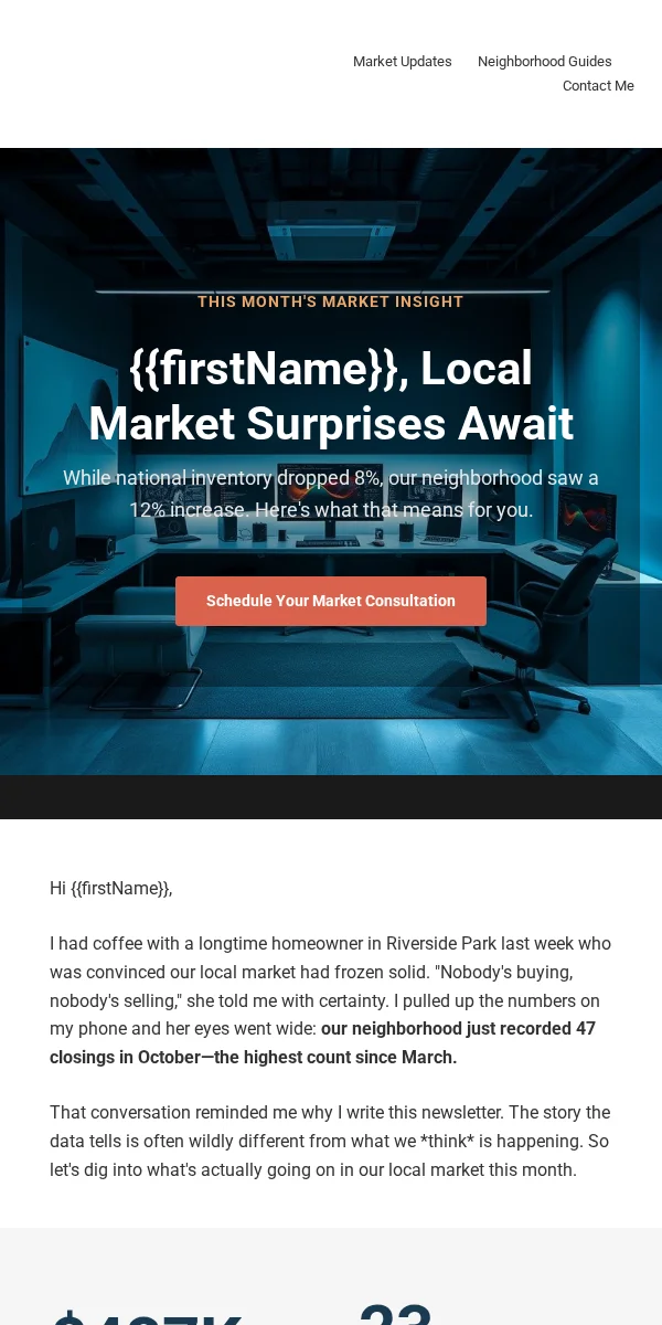 Newsletter Email Template for Real Estate