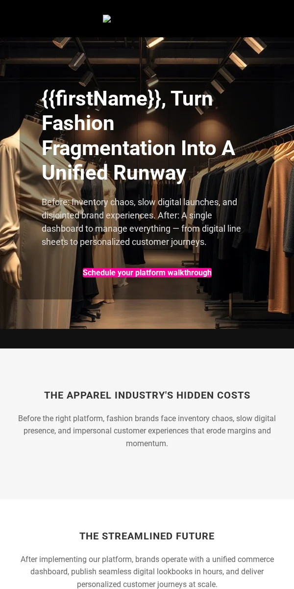 onboarding email template for fashion brands