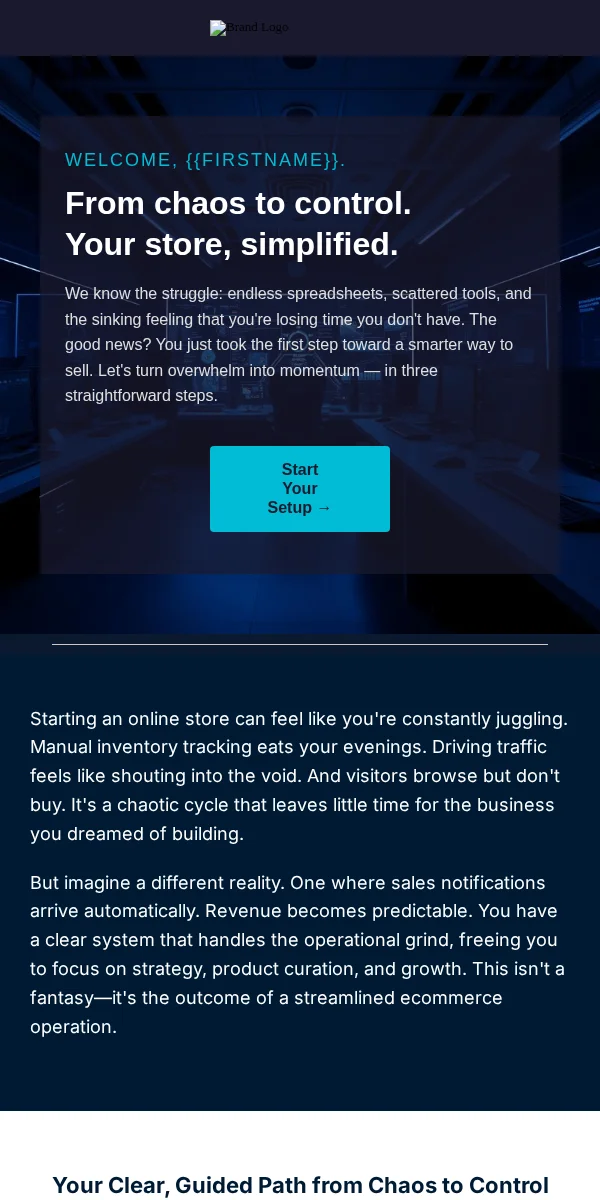 onboarding email template for ecommerce