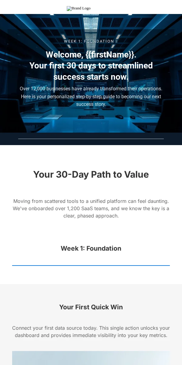 onboarding email template for SaaS companies