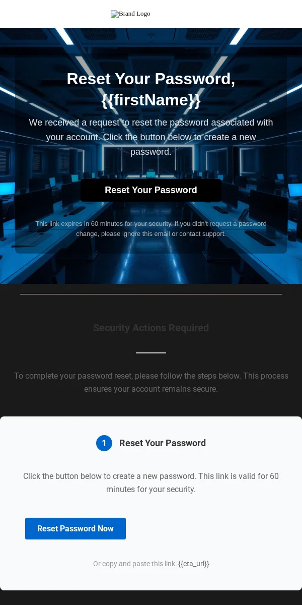 password reset email template for subscription boxes