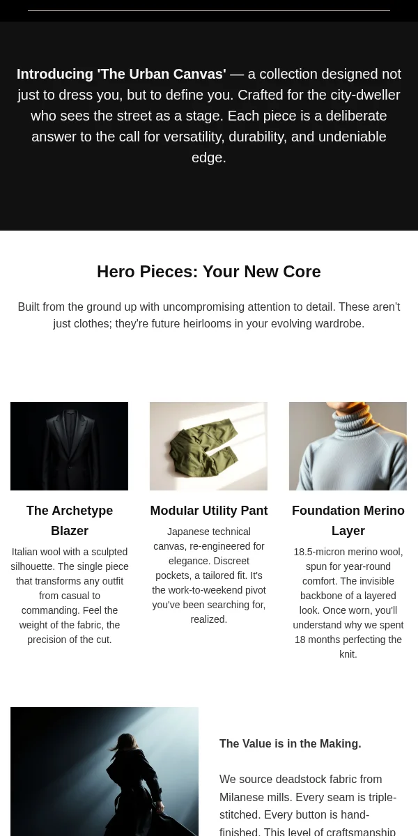 Press Release Email Template for Apparel Fashion