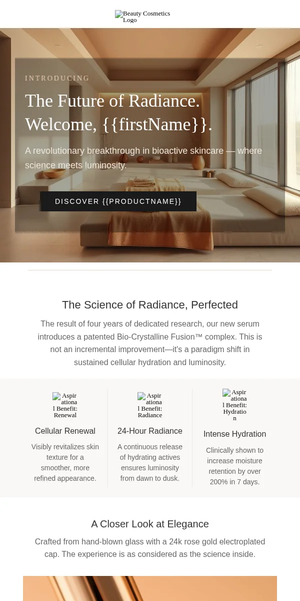 Press Release Email Template for Beauty Cosmetics