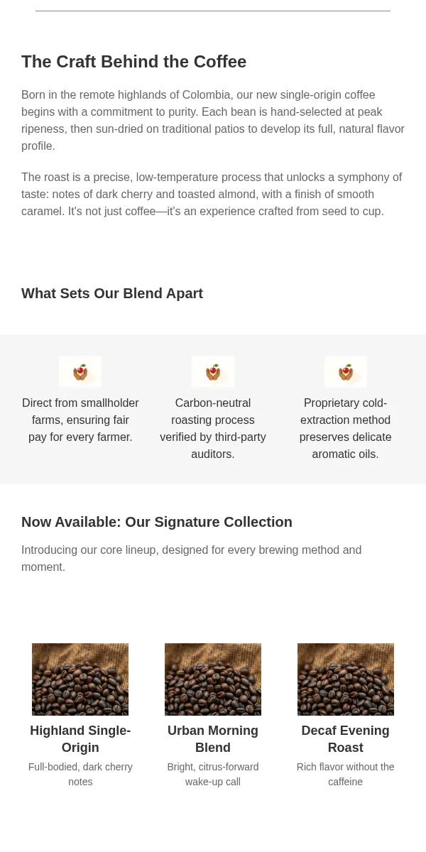 Press Release Email Template for Food Beverage