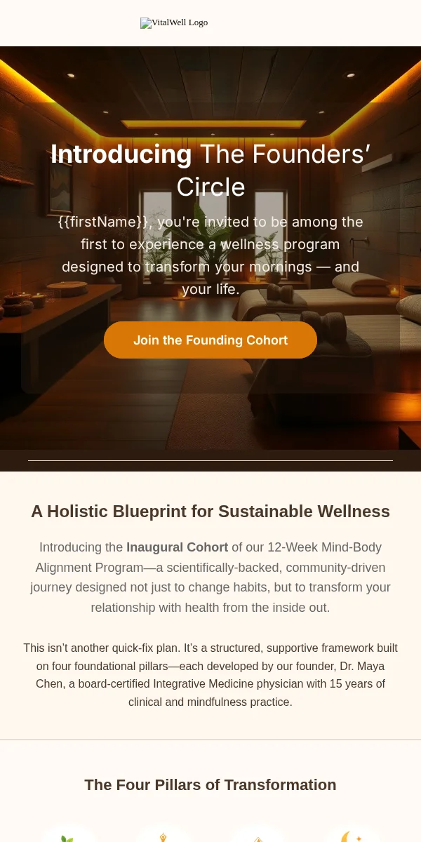 Press Release Email Template for Health Wellness