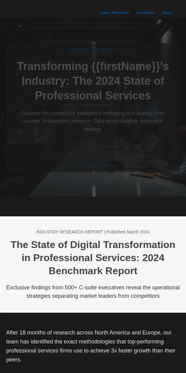 Press Release Email Template for Professional Services