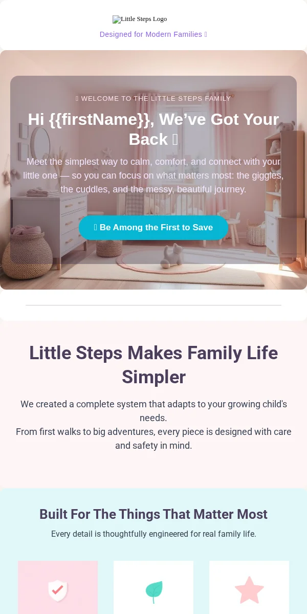 Product Launch Email Template for Baby Kids