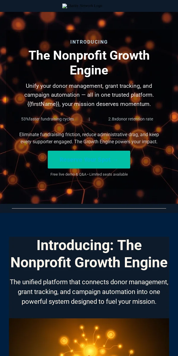 Product Launch Email Template for Nonprofit Charity