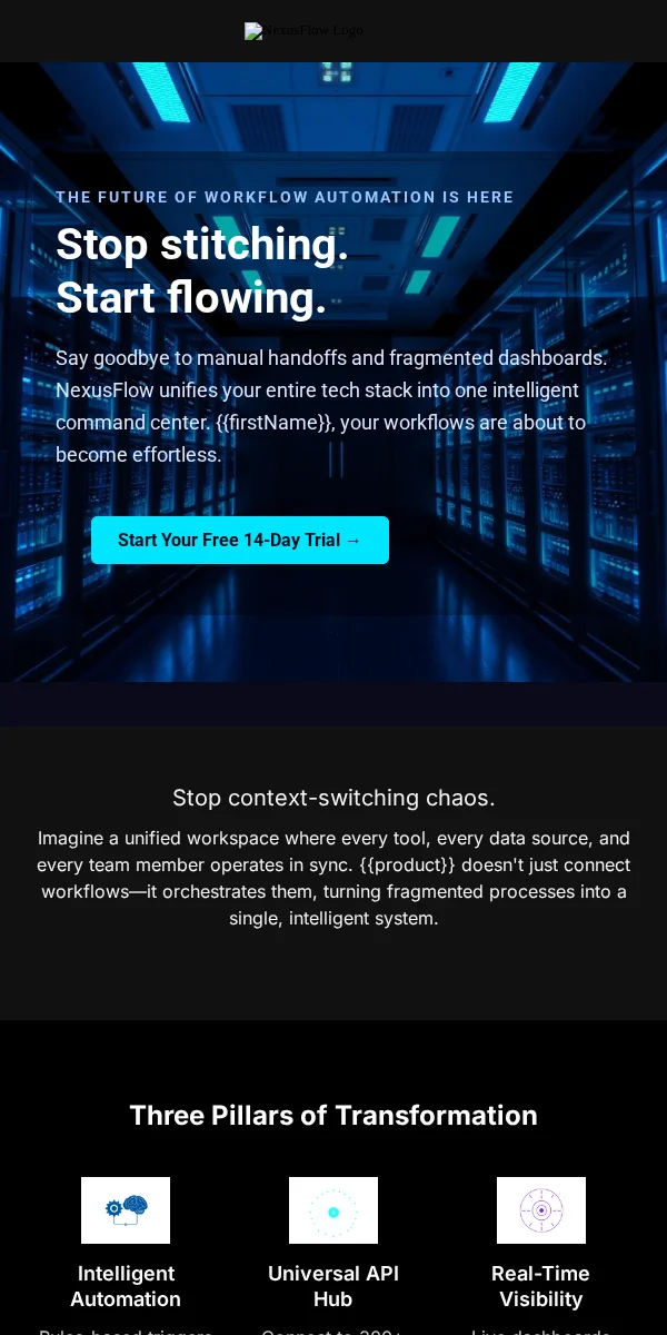 Product Launch Email Template for Technology