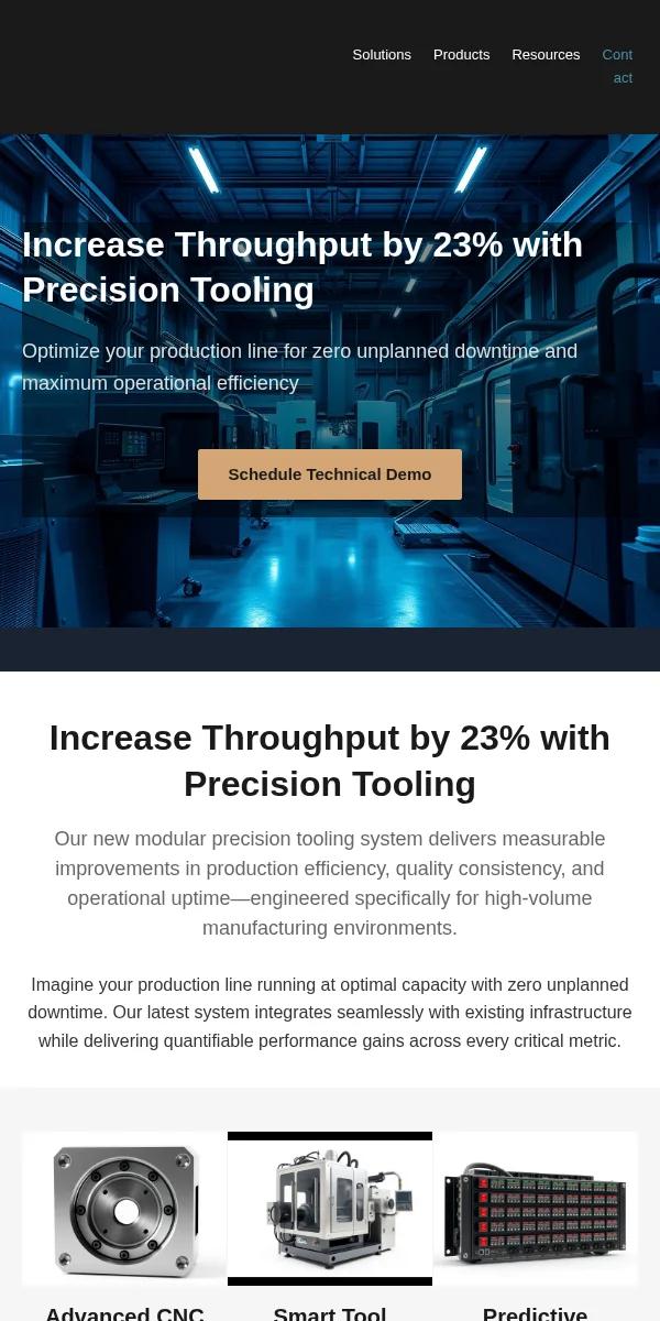 Product Update Email Template for Manufacturing Industrial