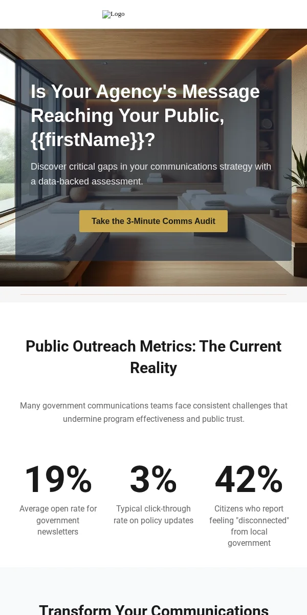Quiz Email Template for Government Public