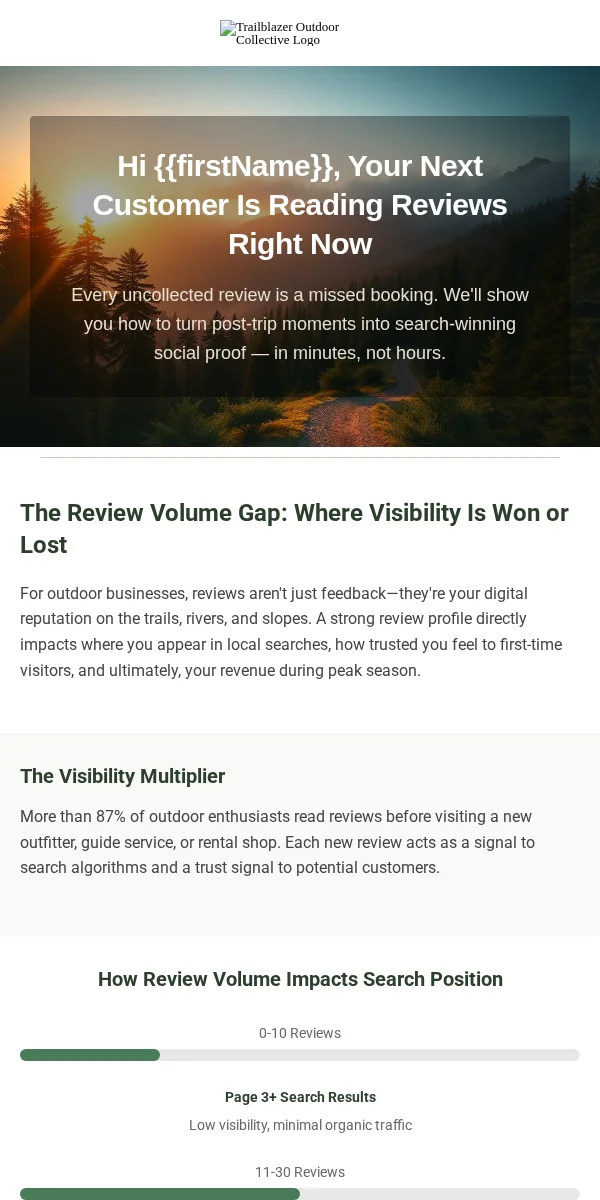Review Request Email Template for Sports Outdoors