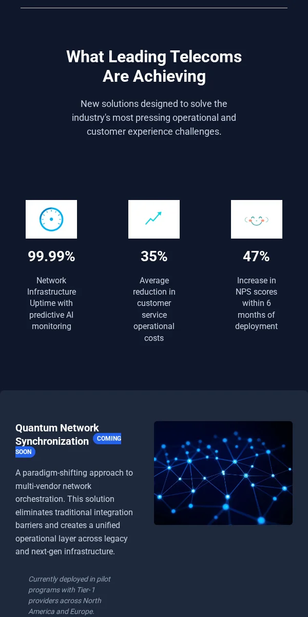 sneak peek email template for telecom