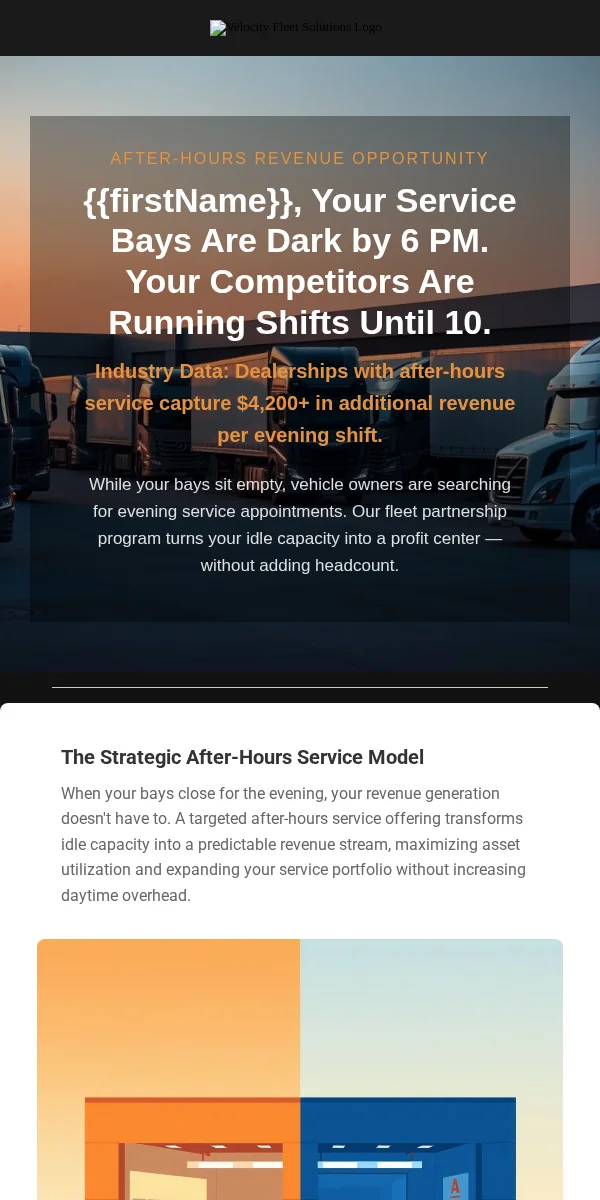 Sunset Email Template for Automotive