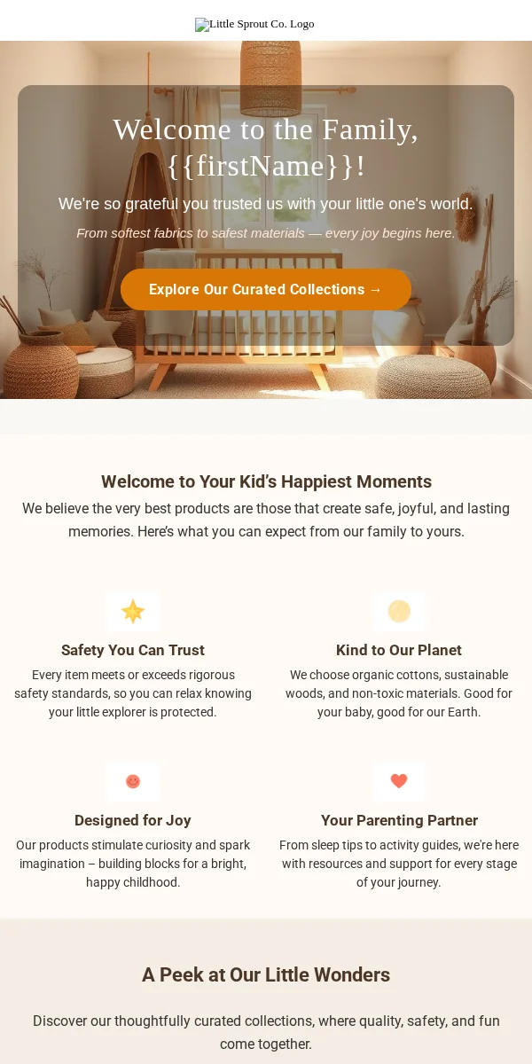 Thank You Email Template for Baby Kids