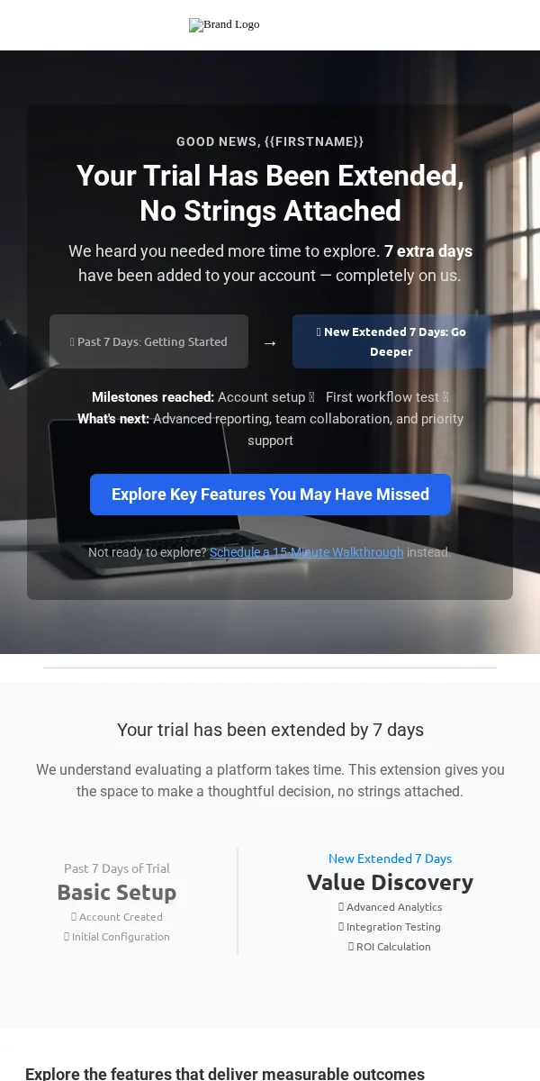 Trial Extension Email Template for Education
