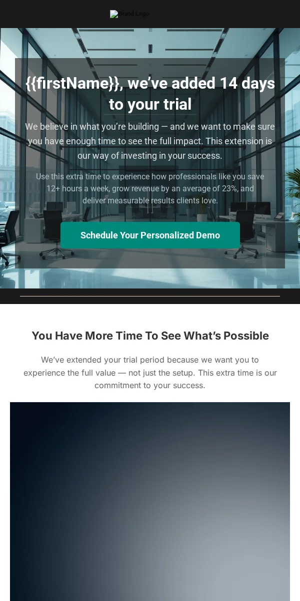 Trial Extension Email Template for Professional Services