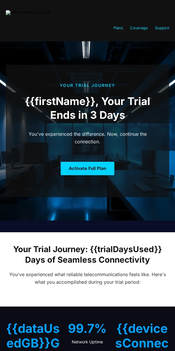 Trial Extension Email Template for Telecommunications
