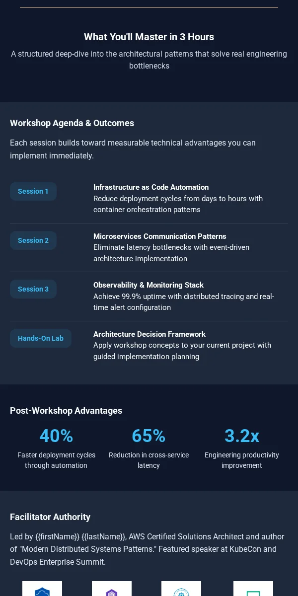 Workshop Email Template for Technology